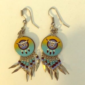 Dream catcher earrings